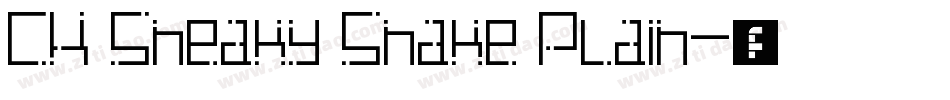 CK Sneaky Snake Plain字体转换